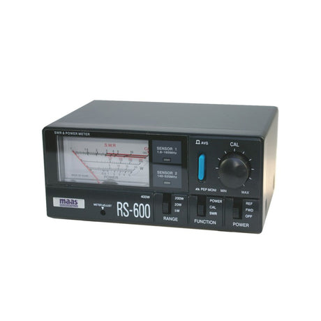 Maas RS-600 SWR en Watt meter met groot display en knoppen