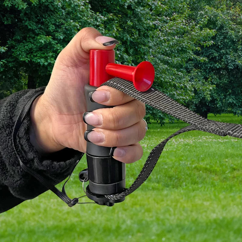 Mace hondenriem met luchthoorn voor een veilig gevoel tijdens het wandelen met je hond