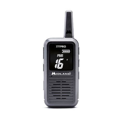 Midland 777Pro licencievrije walkie talkie met groot display