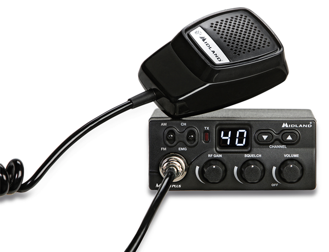 Midland M Zero Plus mobiele 27MHz transceiver met microfoon 