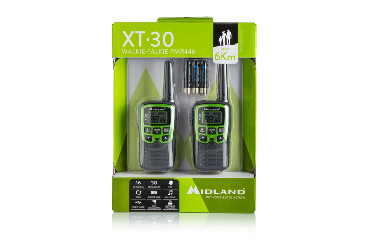 Midland XT30 PMR446 portofoon set in originele verpakking