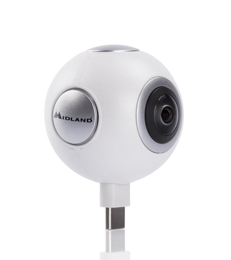 Midland HD360 Smart 360graden action camera C1338 voor Samsung, LG, Huawei, Sony en andere modellen