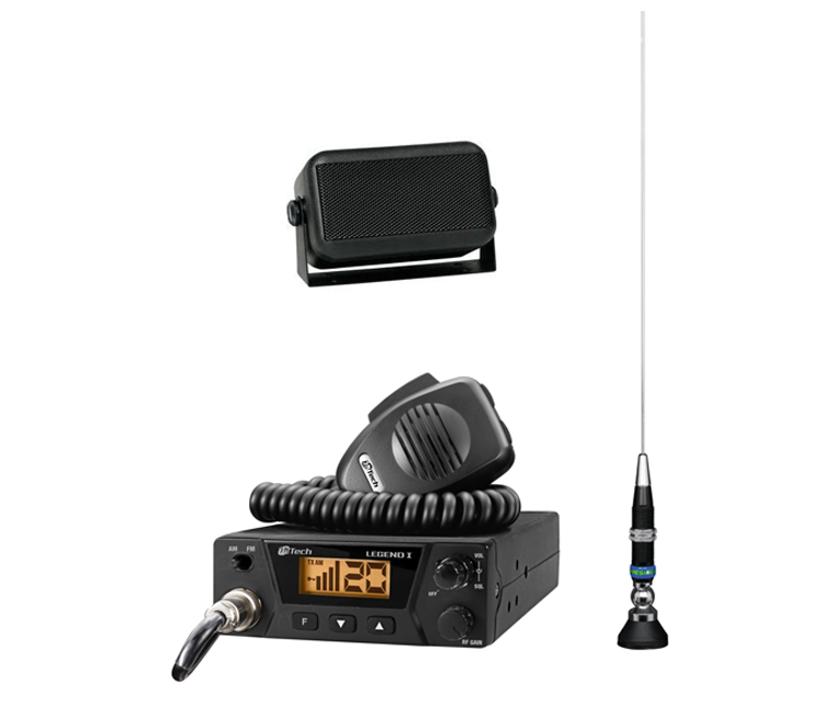 M-Tech Legend-I complete 27MC set met externe luidspreker en mobiele antenne 