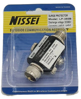 Nissei LP-350B overspanningsbeveiliging met twee N-Male connectoren