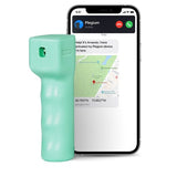 Plegium smart mini sprayflacon met smartphone app voor alarmering van je familieleden, uitgevoerd in de kleur mintgroen