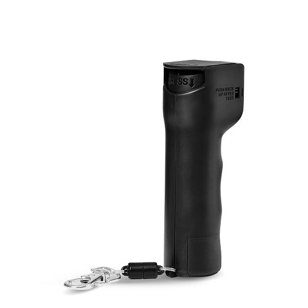 Plegium smart mini self defence spray met sleutelhanger in de kleur zwart