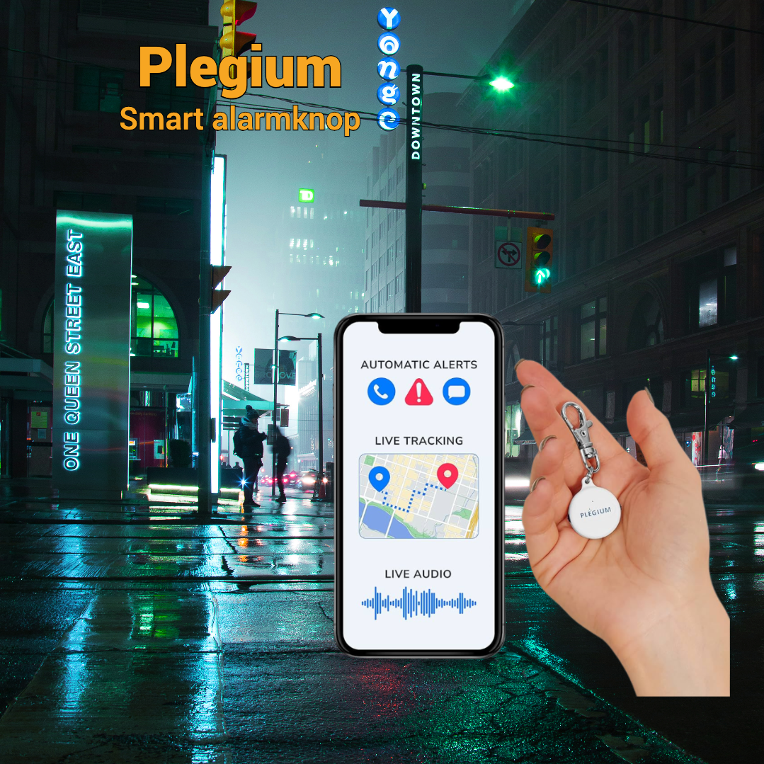 Plegium smart persoonlijke alarmknop met smartphone App