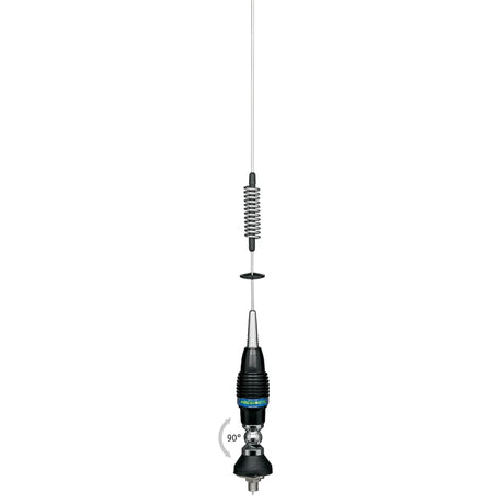 President Kentucky S mobiele CB-antenne, 75cm, 120W PEP met coaxkabel en connectoren