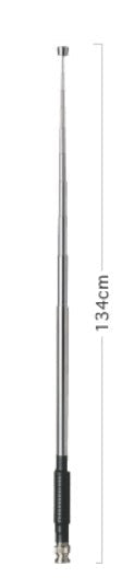 Diamond RH205&nbsp; veelzijdige telescopische portable VHF antenne voor de 2M band (144MHz), lengte 23 tot 134 cm