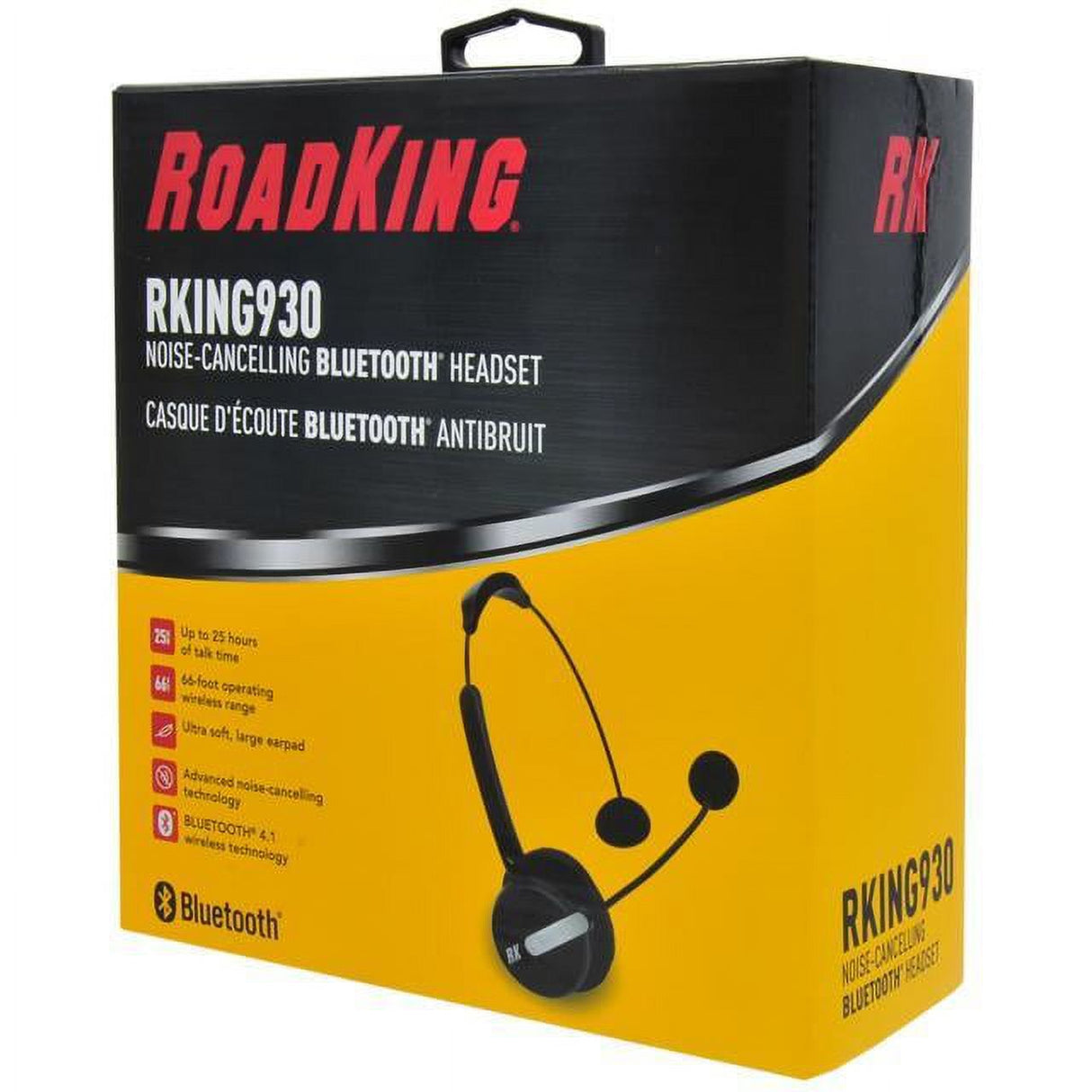 RoadKing RKING-930EU Bluetooth headset in de verpakking