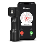 Plegium smart defence spray met App waarin jouw contactpersonen een telefoontje krijgen en jouw GPS-locatie