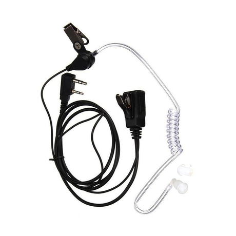 Samcom EP-2K professionele headset met 2-pins 2,5mm en 3,5mm connector