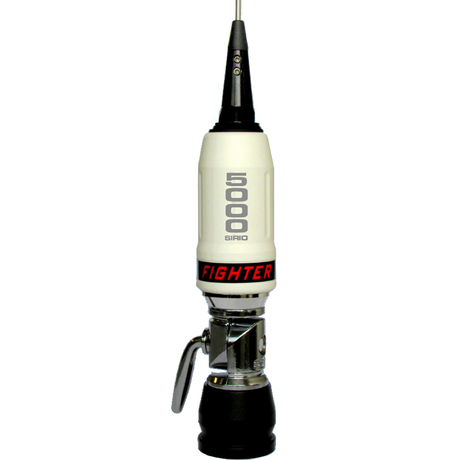 Sirio Fighter Performer 5000 mobiele 27MC antenne in de kleuren rood en wit en in variant PL en RG58