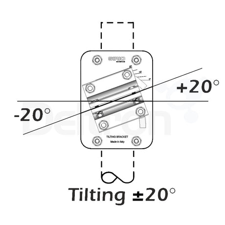 Sirio SA198 antenne bevestiging tekening