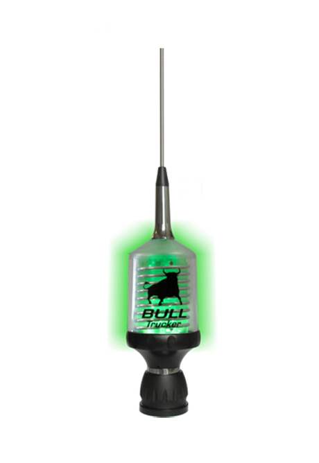 Sirio Bull Trucker, 27MHz antenne met led verlichting in de spoel die gaat branden zodra je de microfoon indrukt