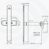 Sirio HGO 4G Lite afmetingen antenne