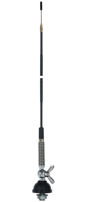 Sirio T-27N mobiele 27MHz antenne met antennevoet en vleugelmoer