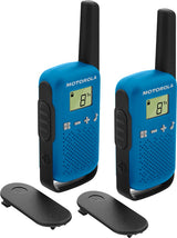 Motorola T42 set van 2 vergunningsvrije portofoons in kleur blauw