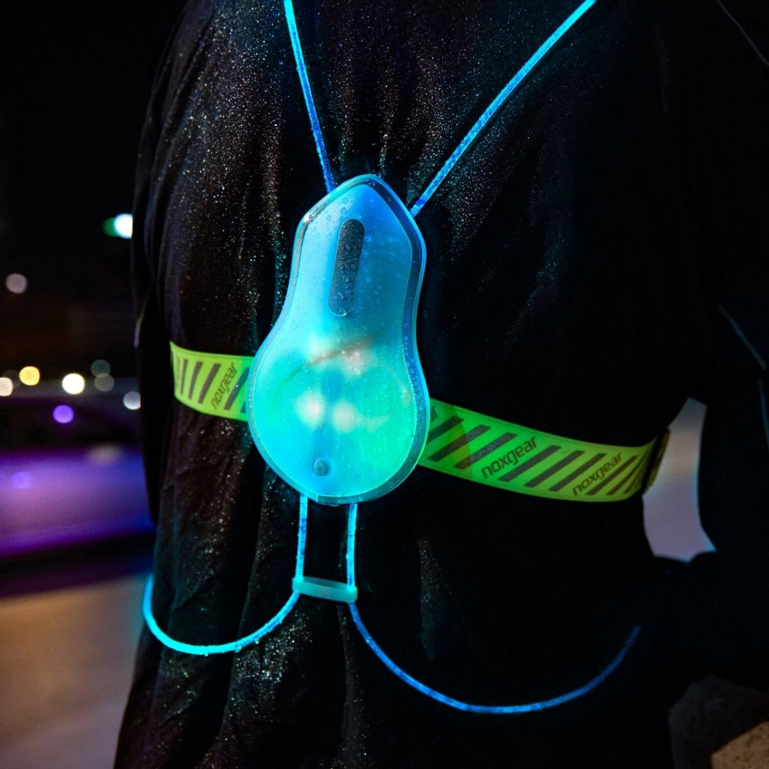 Noxgear Tracer2 harnas met led verlichting en reflectie voor hardlopers en fietsers