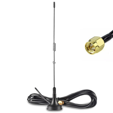 Nagoya UT-106 SMA-M magneetvoet antenne voor de UHF/VHF frequenties incl. RG174 kabel en een SMA-Male connector