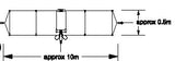 Diamond WD330-S  HF multiband dipole antenne met T2FD-ontwerp, gedetailleerde tekening