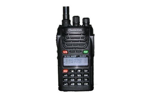 Wouxun KG-UVD1P portable UHF/VHF transceiver met display en toetsenbord