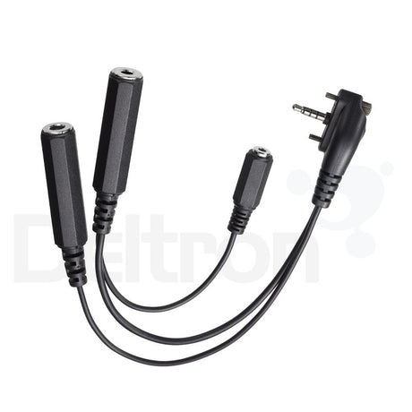 Yaesu SCU-42 headset adapter kabel voor Yaesu airband receivers