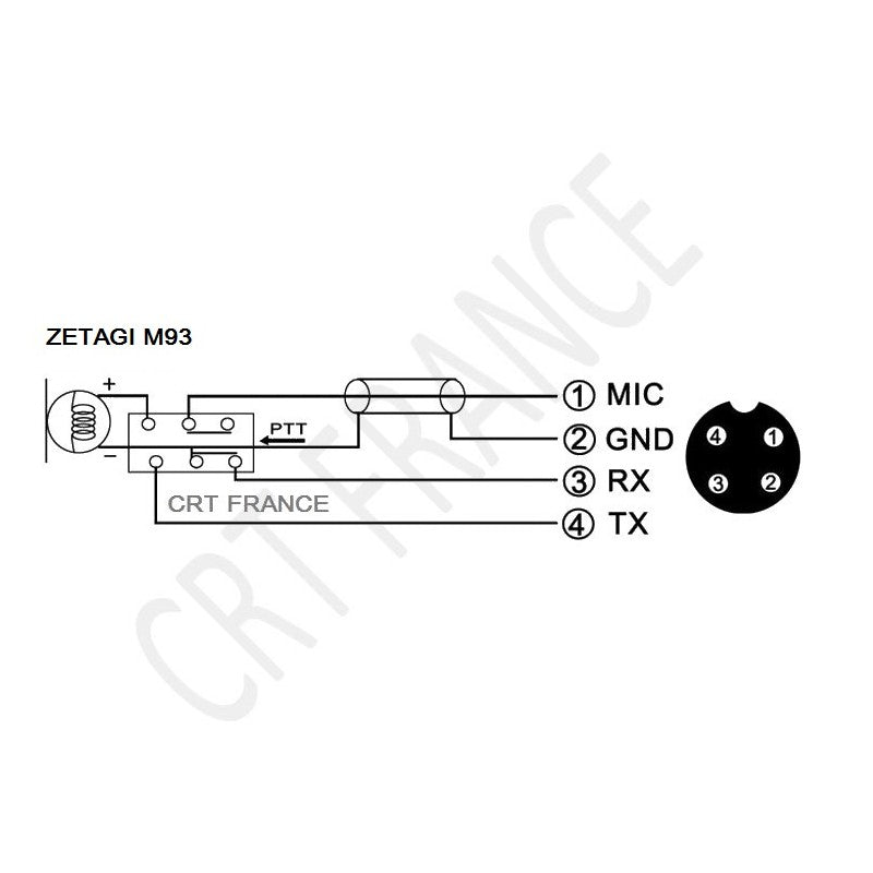 Zetagi M-93 schema bedrading