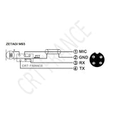 Zetagi M-93 schema bedrading