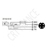 Zetagi M-95 4P bedrading schema