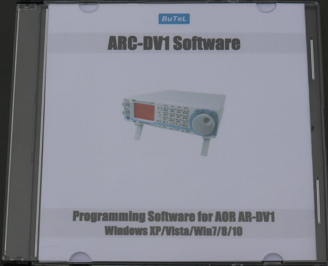 Butel ARC-DV1 software voor de AOR AR-DV1, werkt op Windows 