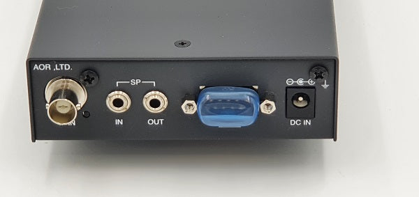 AOR ARD25 APCO 25 decoder achterzijde met aansluitingen