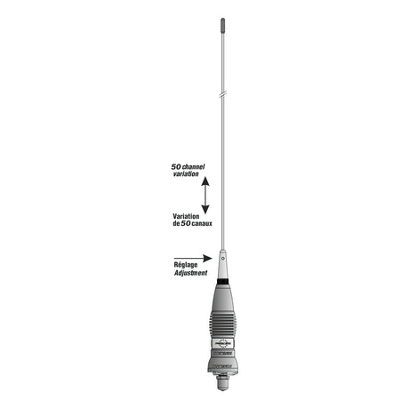 President MS-85 mobiele 27MHz antenne 250W PEP, met RG58, PL259, FME-adapter en een handleiding